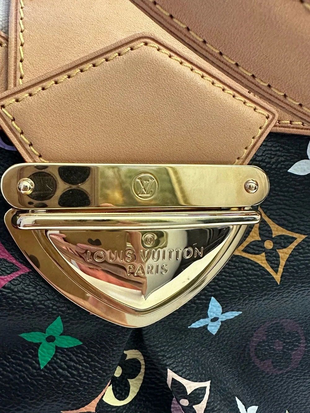 Louis Vuitton Limited Edition Light Beige Suede Interior- Classic Embossed Logo